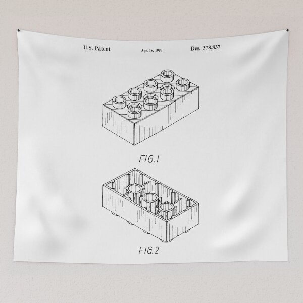 Item preview, Patent Brick 2x4 Duplo (Black Version) designed and sold by mecanolego.