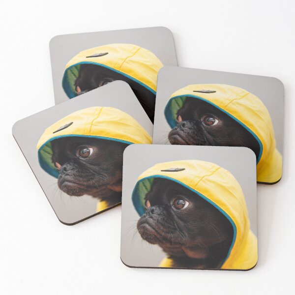 Item preview, Yellow Raincoat Pug Dog designed and sold by Alladin7.