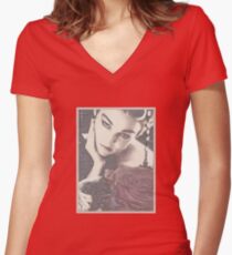 Valentine's Love Women's Fitted V-Neck T-Shirt