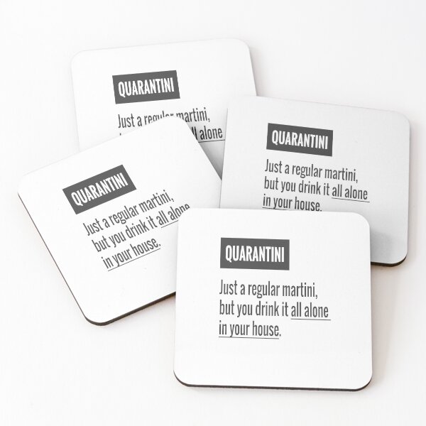 Item preview, Quarantini- Funny Quarantine designed and sold by Mriganka Gogoi.