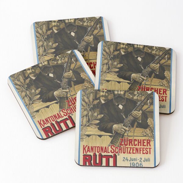 Item preview, retro zurcher kantonal schutzenfest ruti designed and sold by CorasPosters.