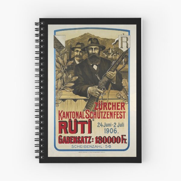 Item preview, retro zurcher kantonal schutzenfest ruti designed and sold by CorasPosters.