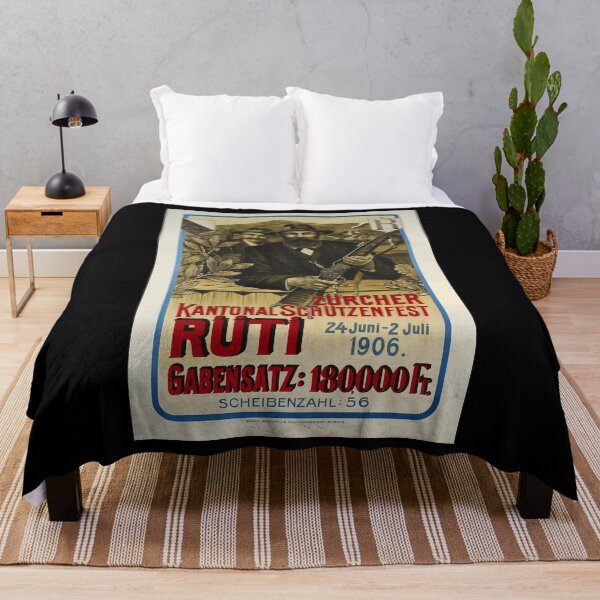 Item preview, retro zurcher kantonal schutzenfest ruti designed and sold by CorasPosters.