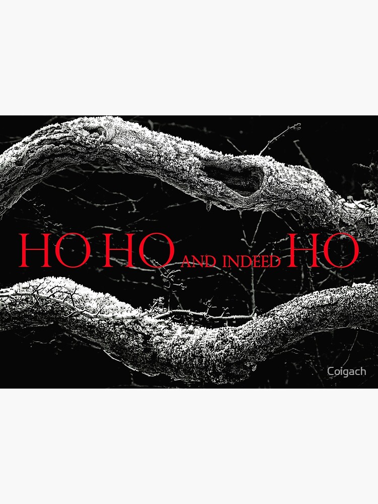 Thumbnail 2 of 2, Greeting Card, HO HO HO? Christmas 2022 designed and sold by Coigach.