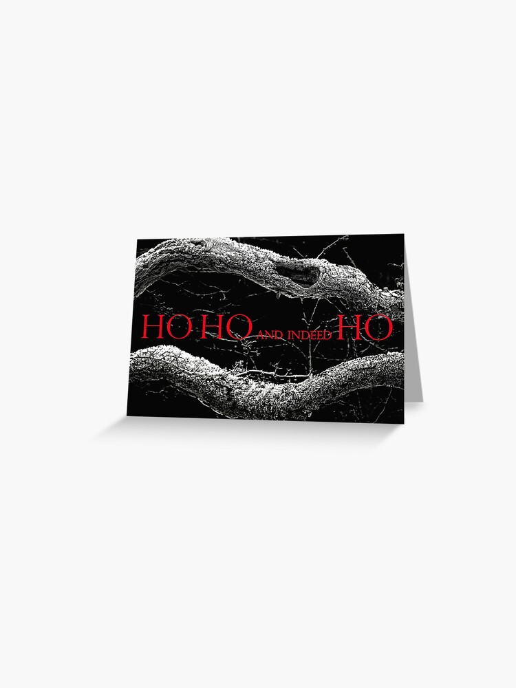 Thumbnail 1 of 2, Greeting Card, HO HO HO? Christmas 2022 designed and sold by Coigach.