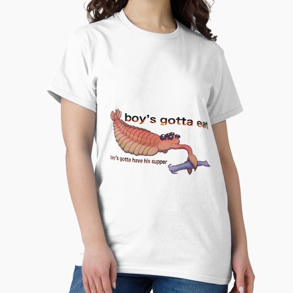 Vista previa del artículo con la obra «Opabinia regalis: los chicos tienen que comer», diseñado y vendido por noctemq.