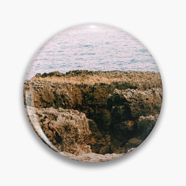 Item preview, Blue Ocean Waves Cliffs Landscape  designed and sold by NelBo.