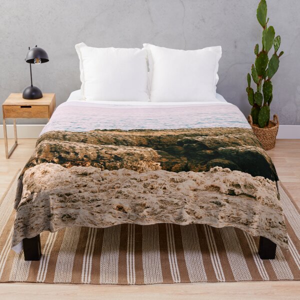 Item preview, Blue Ocean Waves Cliffs Landscape designed and sold by NelBo.