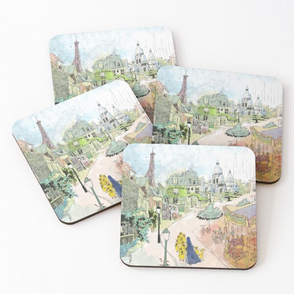 Item preview, Madeline Paris Street Watercolor designed and sold by elopez7228.