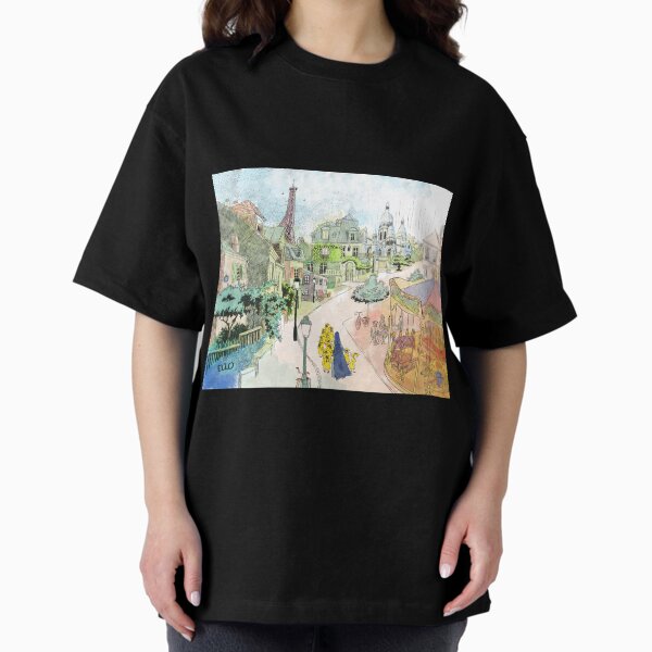 Aperçu de l'œuvre Madeline Paris Street Watercolor créée et vendue par elopez7228.