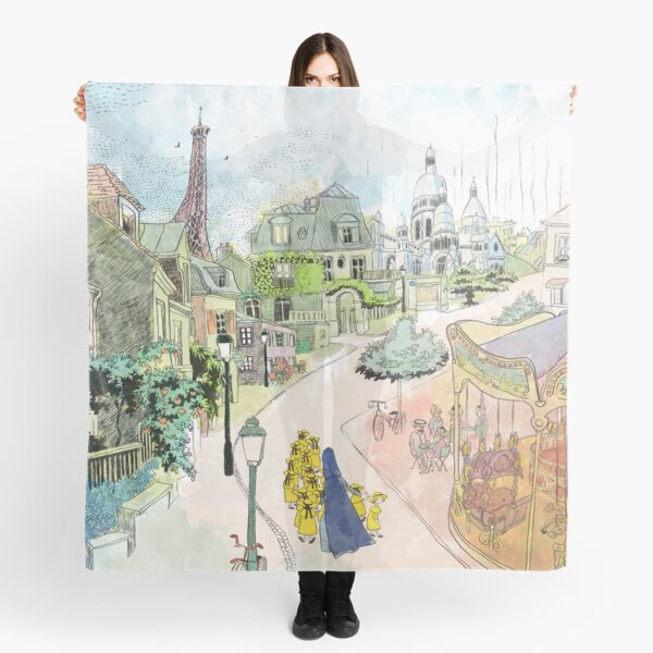 Item preview, Madeline Paris Street Watercolor designed and sold by elopez7228.