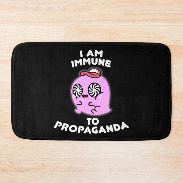 Item preview, I Am Immune To Propaganda – Cute Pink Hypnotic Blob designed and sold by The Green Corner.