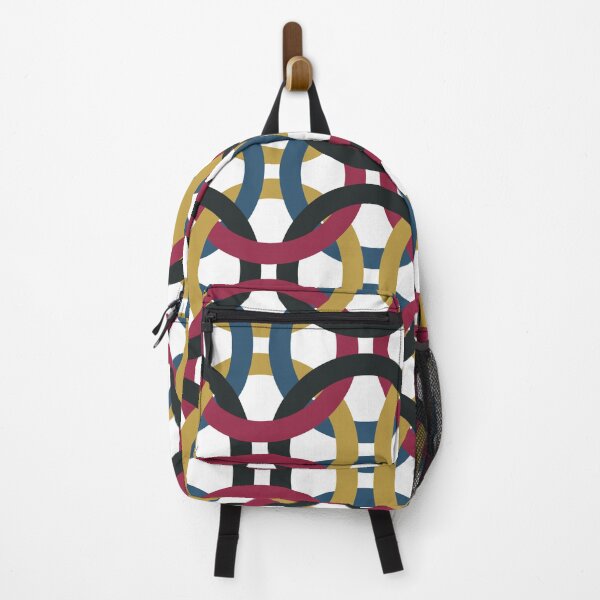 Item preview, Geometric Intertwining Circles Retro Pattern designed and sold by VBeesTees.