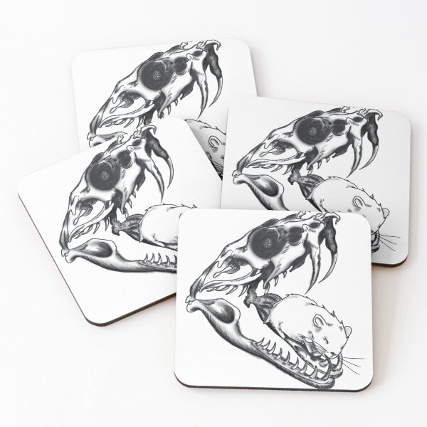Item preview, Small Rodent in Snake Skull designed and sold by Artsy-Kat9697.