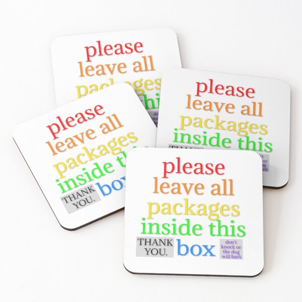 Item preview, PACKAGE DELIVERY INFO - RAINBOW designed and sold by thatbookgal.