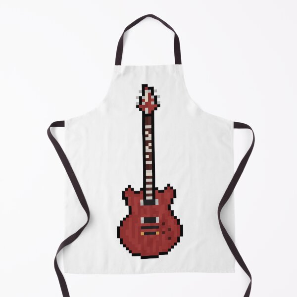 Item preview, Bent Red Pixel Style Guitar (Upright) designed and sold by gkillerb.