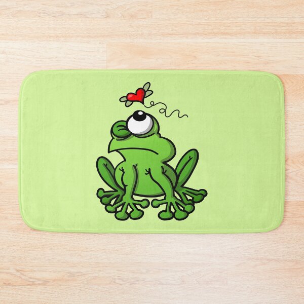 Item preview, Mischievous green frog chasing the mosquito of love designed and sold by Zoo-co.