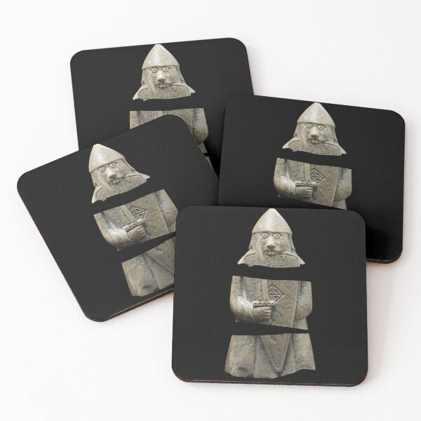 Item preview, Lewis Viking Chessmen - Shield-Biting Berserker, Slashed Design designed and sold by Orkneyology.