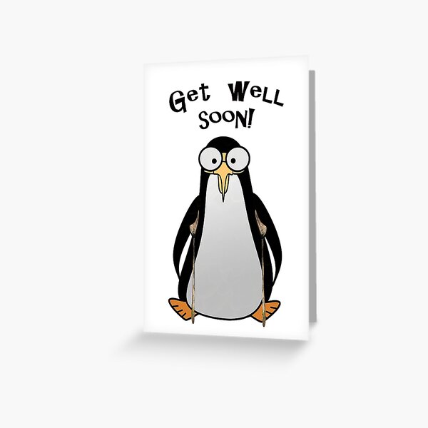 Get Well soon, Birds Nursing Cute Bear with Bandages Card