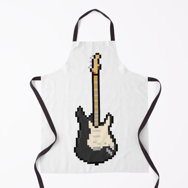 Item preview, Black 'Blackie' Pixel Style Guitar (Upright) designed and sold by gkillerb.