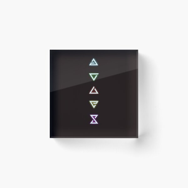 Witcher Magic Signs Acrylic Block