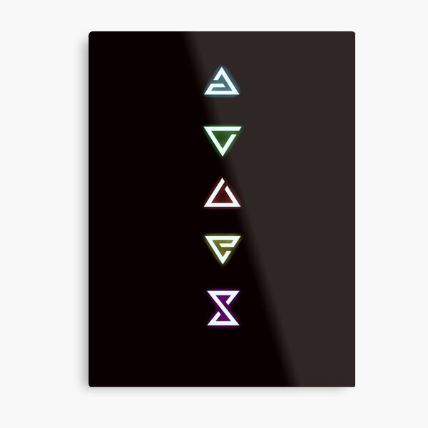 Witcher Magic Signs Metal Print