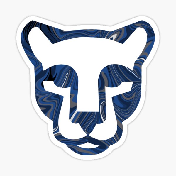 Visage de lion avec des remous Sticker