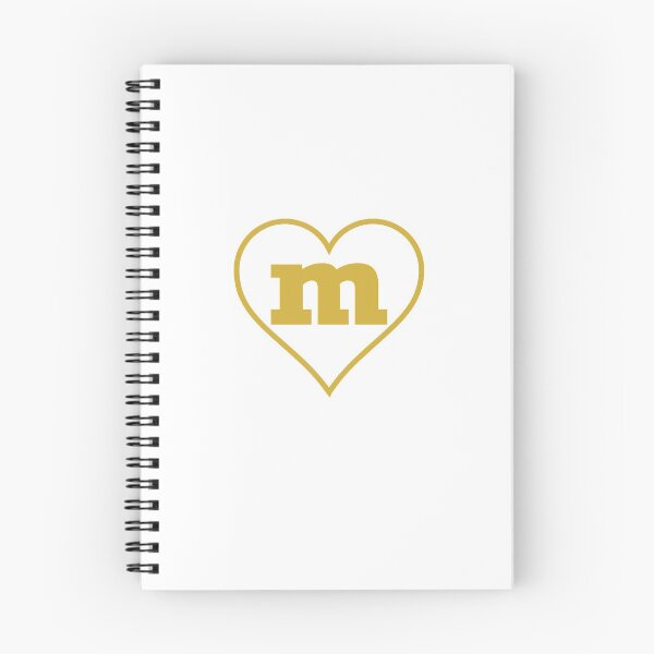 Item preview, Gold Letter M I Love M Heart Monogram designed and sold by clothesy7.