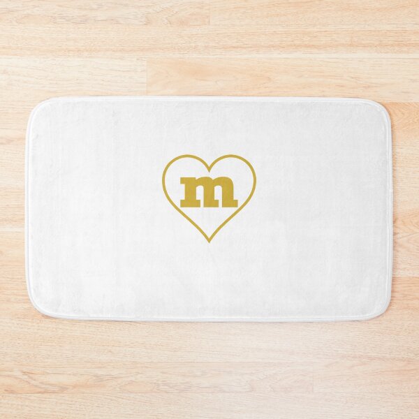 Item preview, Gold Letter M I Love M Heart Monogram designed and sold by clothesy7.