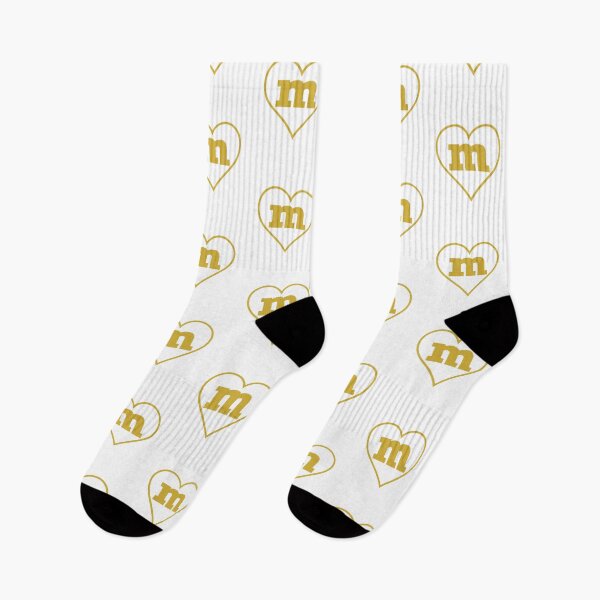 Item preview, Gold Letter M I Love M Heart Monogram designed and sold by clothesy7.