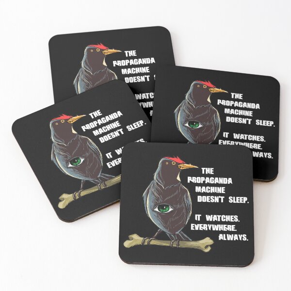 Item preview, The Propaganda Machine Doesn't Sleep – Abstract Raven Eye Media Manipulation designed and sold by The Green Corner.