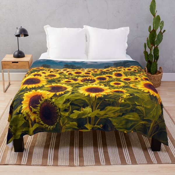 Item preview, Sunflower Field Landscape Flowers Yellow designed and sold by mwagie.
