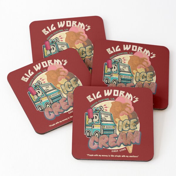 Item preview, Big Worm's Ice Cream distressed designed and sold by aldjasta.