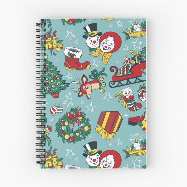 Item preview, Retro Christmas (BLUE) designed and sold by ArtSavanna.