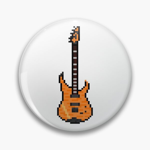 Item preview, Black Eyed Limp 7 String Pixel Style Guitar (Upright) designed and sold by gkillerb.