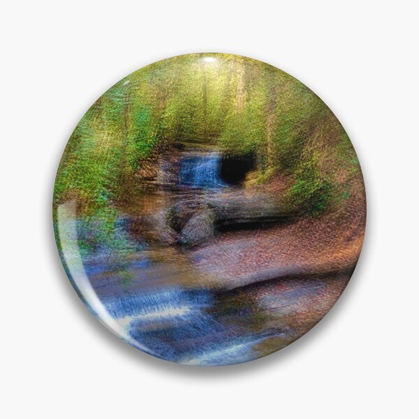 Item preview, Table Rock State Park SC - Carrick Creek in the Afternoon Impressionist Photo designed and sold by EdwardMonet.