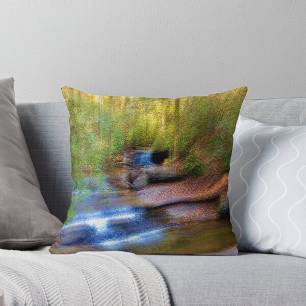 Artikelvorschau, Tabelle Rock State Park SC - Carrick Creek im Nachmittag Impressionist Foto entworfen und verkauft von EdwardMonet.