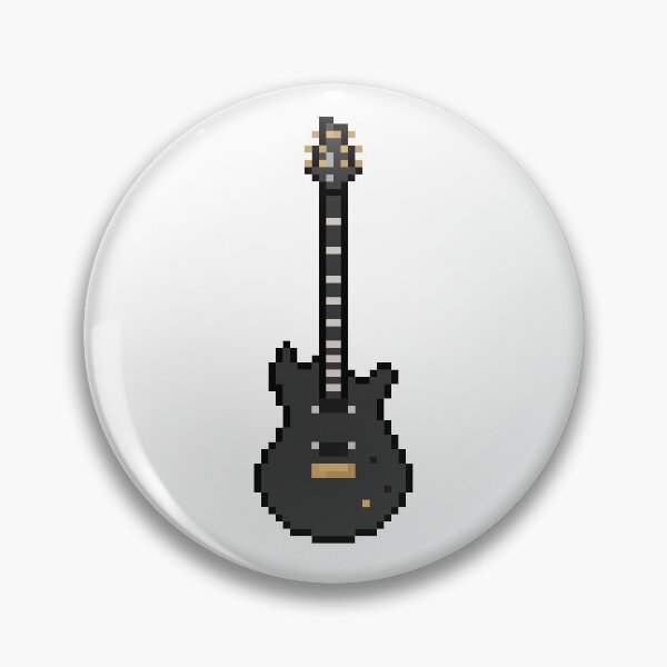 Item preview, Black Mine All Mine Pixel Style Guitar (Upright) designed and sold by gkillerb.