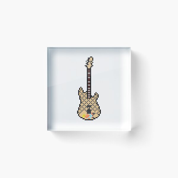 Item preview, Blue Dress Rampage Pixel Style Guitar (Upright) designed and sold by gkillerb.