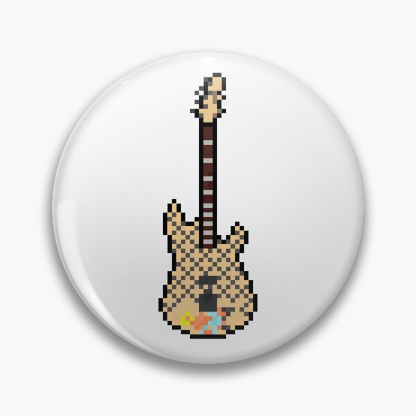Item preview, Blue Dress Rampage Pixel Style Guitar (Upright) designed and sold by gkillerb.