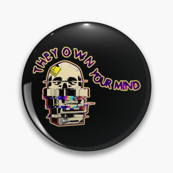 Item preview, They Own Your Mind – Mass Media Television Skull Manipulation Propaganda designed and sold by The Green Corner.