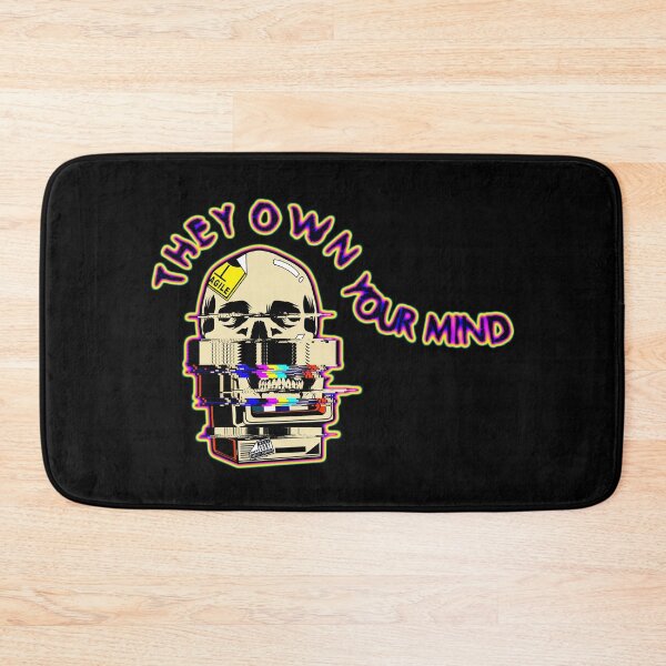 Item preview, They Own Your Mind – Mass Media Television Skull Manipulation Propaganda designed and sold by The Green Corner.