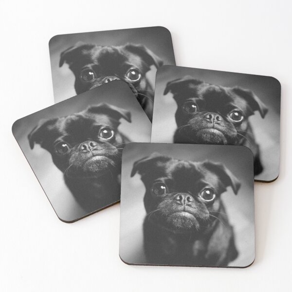 Item preview, Black and White Pug Canine Dog designed and sold by Alladin7.