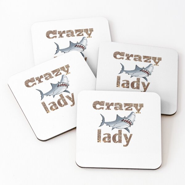 Item preview, Crazy shark lady designed and sold by Jain123.