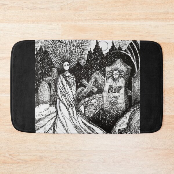 Item preview, G is a Ghost Rising Out of Her Tomb.... designed and sold by The Mysterious Domain Alyne Whiteswan Fine Art Prints and Merch.