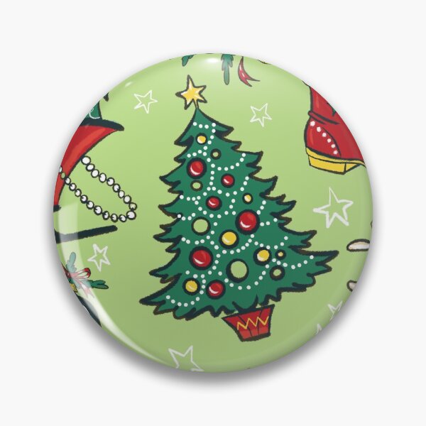 Item preview, Retro Christmas (GREEN) designed and sold by ArtSavanna.