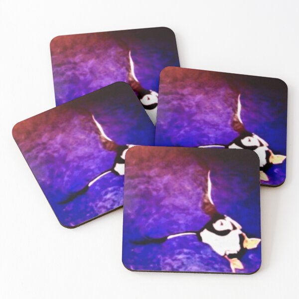 Item preview, puffin in flight designed and sold by Malc Sutherland.