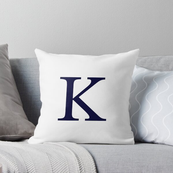 Item preview, Navy Blue On White Basic Monogram K designed and sold by rewstudio.