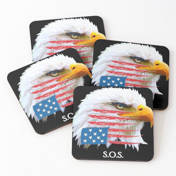 Item preview, American Bald Eagle - SOS - America in Crisis designed and sold by ittybittyowl.