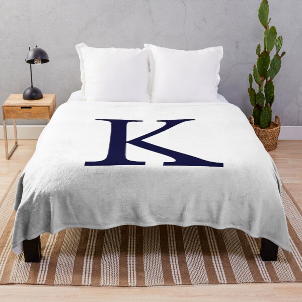Item preview, Navy Blue On White Basic Monogram K designed and sold by rewstudio.